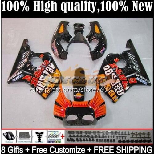 CBR400RR For HONDA NC23 CBR400 RR 1988 1989 1990 1991 1992 1993 32CL.15 CBR 400RR 400 RR 88 89 90 91 92 93 Fairing Repsol black