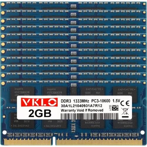 USED 10X2GB PC3-10600S DDR3 1333MHz 204pin 1.5V SO-DIMM RAM Laptop Memory Wholesale
