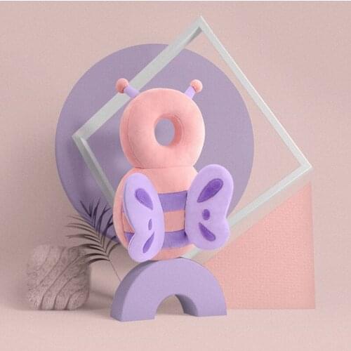 Baby Breathable Head Protection Pad Toddler Safety Headrest Pillow Cartoon Animals Anti Fall Cushion For Baby Protect