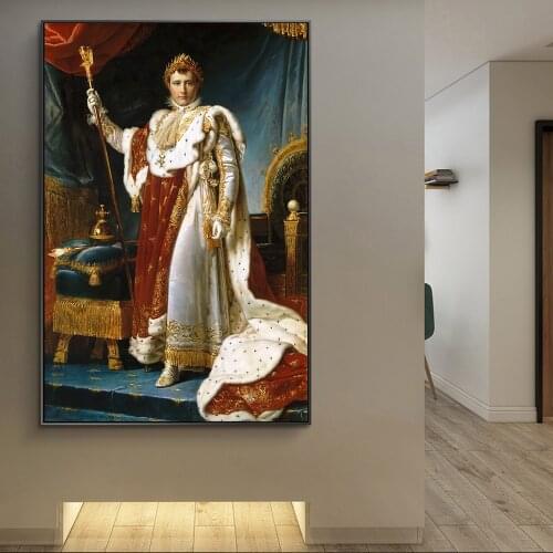 Portrait of Napoleon European Court Oil Paintings Print On Canvas Art Posters And Prints Classical Napoleon Art Pictures Cuadro