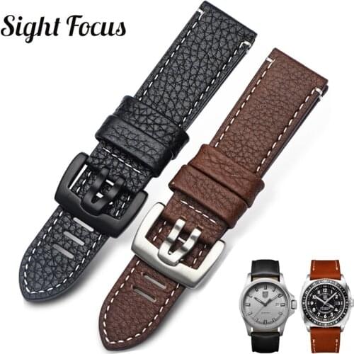 23mm Genuine Leather Watch Strap For Luminox 8821 3051 81 Watch band For Citizen AT8020 JY8078 Watchband for Mido M005 Bracelets