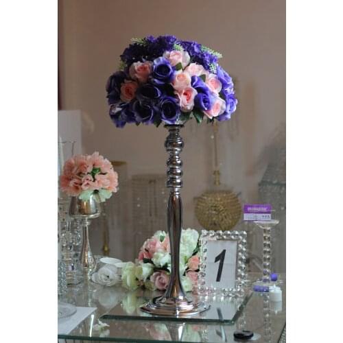 Sliver Wedding Centerpieces Vase Gold Wedding vased Plated Trumpet Tall Centerpieces Vases senyu01008