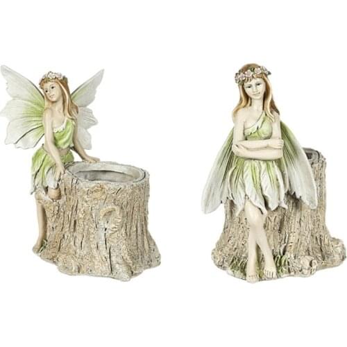 Fairy Garden Fairies Figurines Planter Pot Accessories for Outdoor Garden Decor