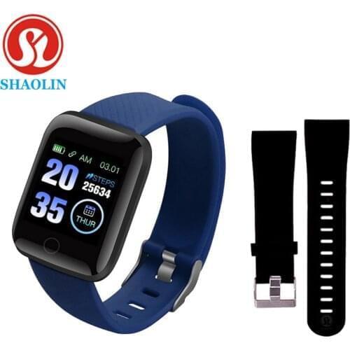 Man Women Smart Bracelet Watch Color Screen Heart Rate Blood Pressure Monitoring Track Movement Smart Band for Android Apple ios