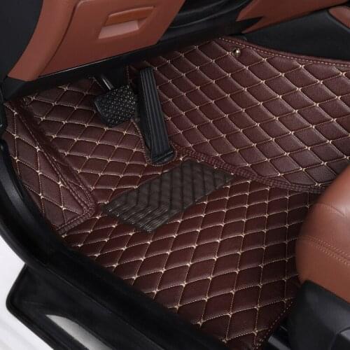 Dedicated No Odor Full Covered Special Car Floor Mats for NissanPatrol Y62 7seats Durable Waterproof Boot Carpets for Patrol 201