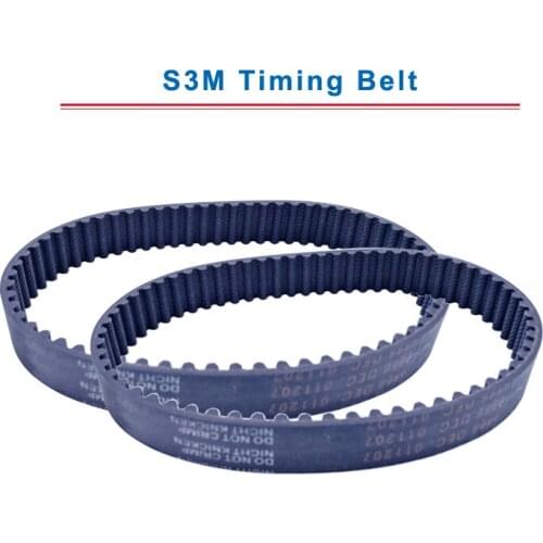 S3M Timing Belt with circular teeth model S3M-165/171/174/177/180/183/186/189/192/195 teeth pitch 3mm belt thickness 2.2mm