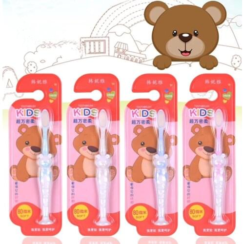 Soft Toothbrush For Baby Oral cleaning Toothbrush For Young Children 4-11 Years Portable Cute Cartoon Tooth Brushe Clean Teeth