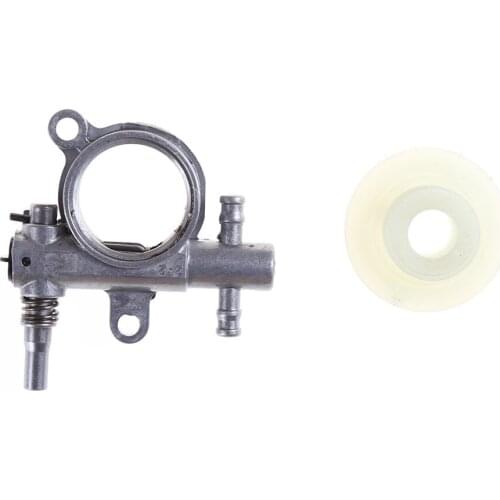 1set 2500/3800 Chainsaw Spare Parts Chainsaw Oil Pump With Worm Drive Gear Fits Chain Saw 25CC/38CC High Quality