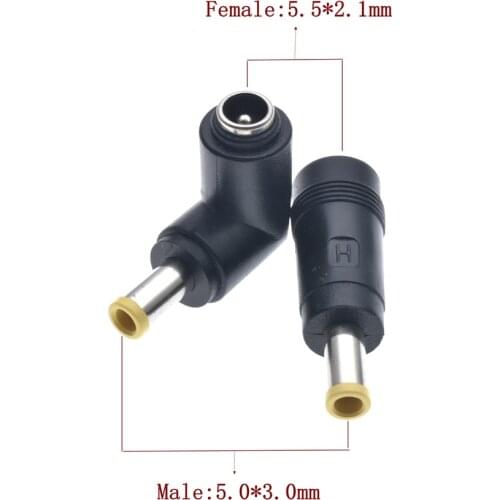 10pcs 5.5*2.1 mm Female Jack To 5.0*3.0 mm Male Plug DC Power Connector Adapter Laptop For Sumsang ECT