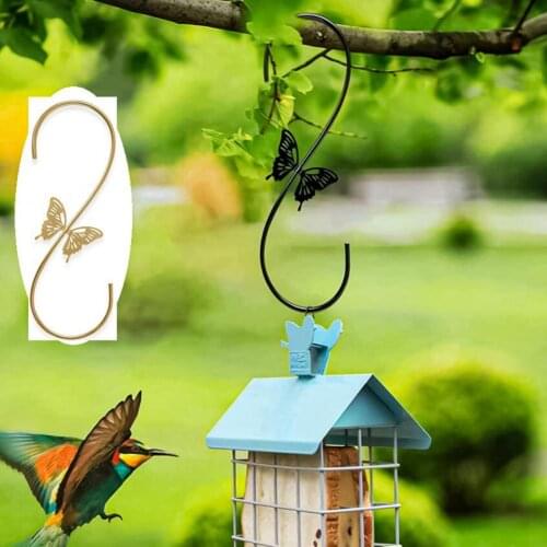 2 Colors 2Pcs Useful All-purpose S-shaped Holder Hangers Metal Metal Hooks Vintage for Daily Life