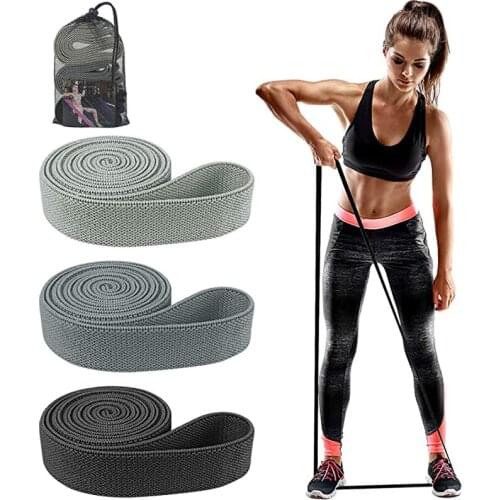 3pcs Long Resistance Bands Set Yoga Booty Hip Workout Loop Fitness Pull Up Assist Elastic Bands Gym Training Exercis Equipmet