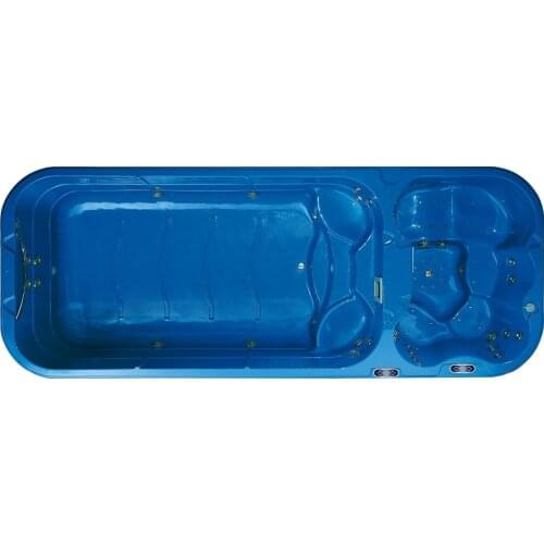 5.7 Meter Endless Dual Piscine Spa with Hot Tub M-3323