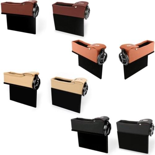 Car Seat Crevice Storage Box Cup Drink Holder Organizer Auto Gap Pocket Tidying for Phone Card Coin Case Accessories