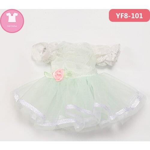 BJD SD Doll Clothes 1/8 Chiffon Dress In Summer Style For Lati Yellow Yosd Body YF8-101 Doll Accessories