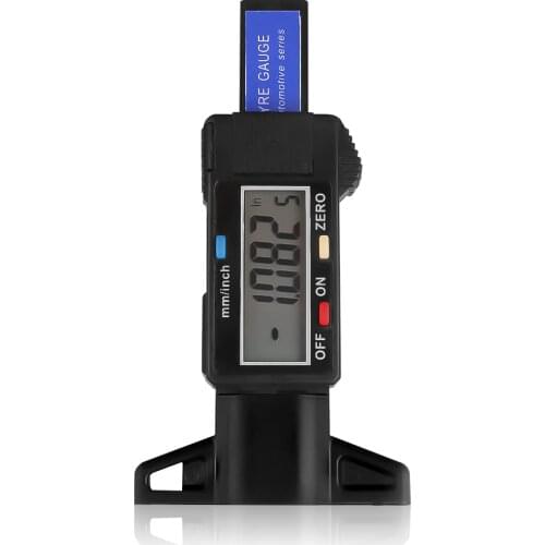 Digital Car Tire Tread Depth Gauge Meter Measurer Tool LCD Display Tread Checker Motorbike Tire Tester