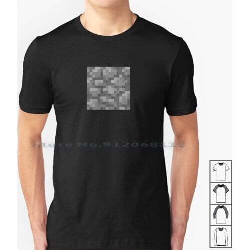 Cobblestone T Shirt 100% Cotton Cobblestone Pixel Art Mobs Meme Video Game Mojang Trendy Creative Trending Vintage Cool Gift