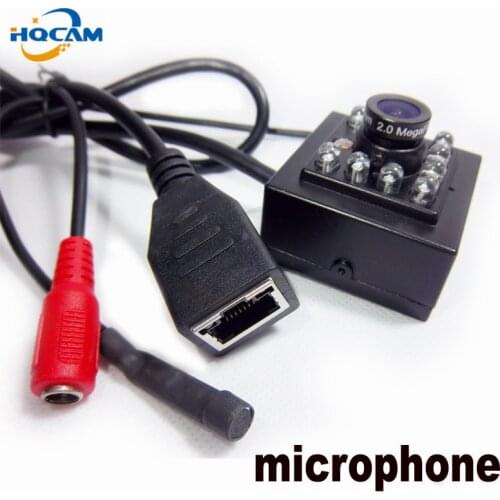 HQCAM 720P MINI IR 940nm Leds 1.0MP Onvif Cctv Ir Mini Ip Camera microphone audio Camera HI3518E IR CUT Night Vision IP CAMERA