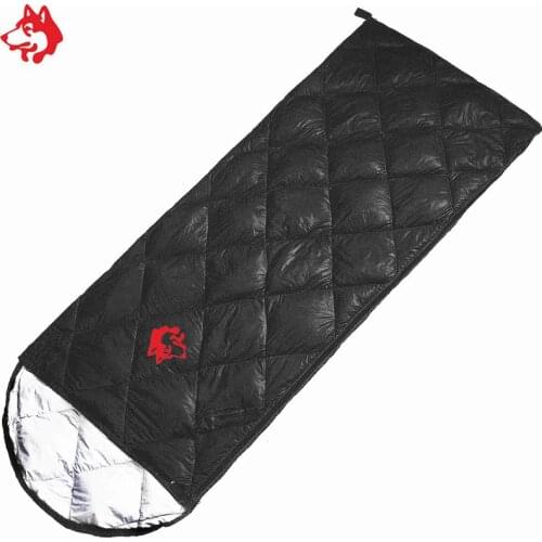 Jungle King comfortable outdoor travelling camping duck down 0.8kg sleeping bag nylon Black/Navy/Blue envelope sleeping bag