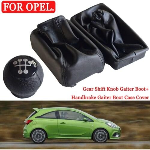 Car Gear Shift Knob Leather Dustproof Shifter Gaiter Boot Cover Fit For OPEL CORSA C (01-06) TIGRA B(04-12) COMBO C(01-11)