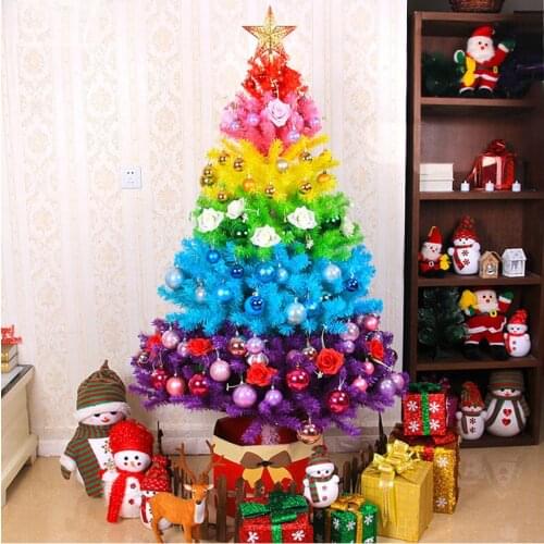 Colorful Christmas tree home shopping mall gradient personality Christmas gift creative home decoration ornaments living room