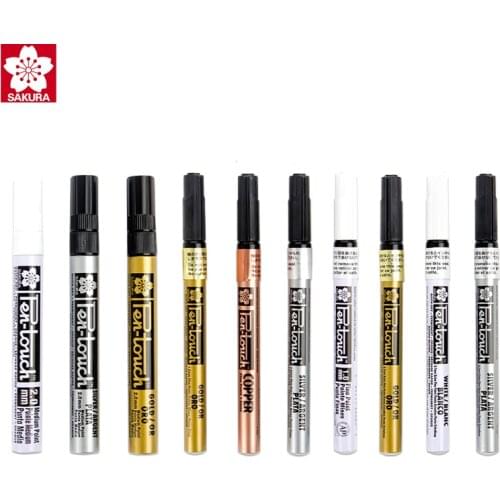SAKURA Oil Marker High Light Pen Paint Marker Glass/Steel/Rubber/Wood/Plastic/Clothes Graffiti Marcador Caneta Student Supplies