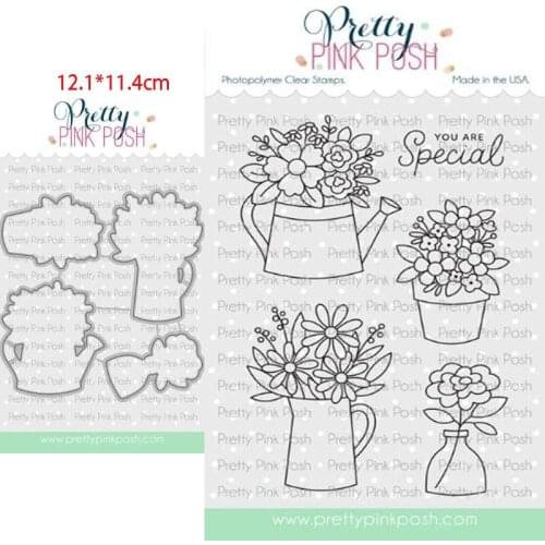 Potted flowers troqueles de corte de metal scrapbooking cutting dies and stamps DIY dies scrapbooking nouveau arrivage 2021