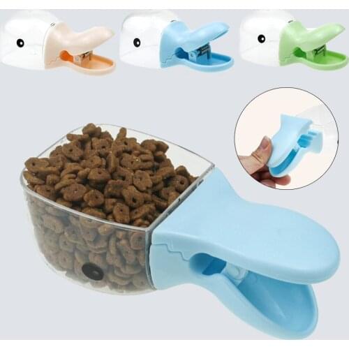 Pet Food Scoop Cute Cartoon Plastic Duckbilled Spoon Multi-Purpose Pets Feeding Food Measuring Bowl Cat Dog Feeder