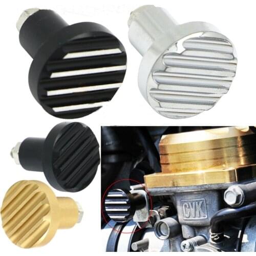 Motorcycle CNC Aluminum For Triumph Fluted Carburetor Choke Knob Thruxton 900 100