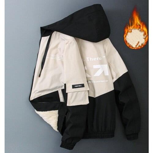 2020 New Autumn and Winter Mens Coat Parker Big Pocket Casual Jacket Hooded Stitching 5 Colors Thick Warm Hooded Mens Jacket