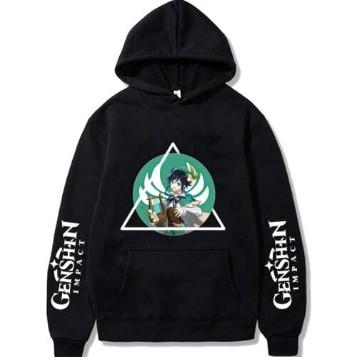 2021 New Arrival Winter Sweatshirt Women Harajuku Hoodie Korean Streetwear Tops Genshin Impact Long Sleeve Pullovers Clothes