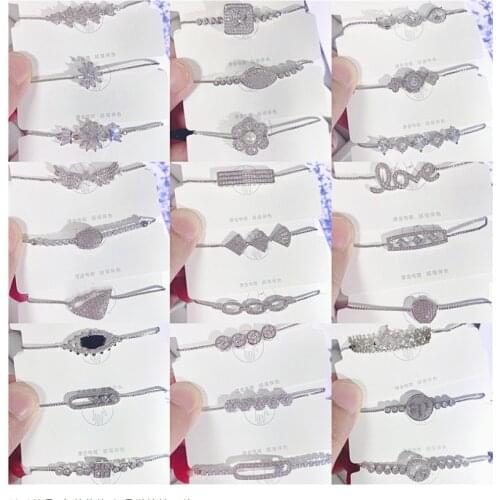 New zircon-inlaid bracelet with real gold plating can adjust the temperament of bracelet womens hand jewelry