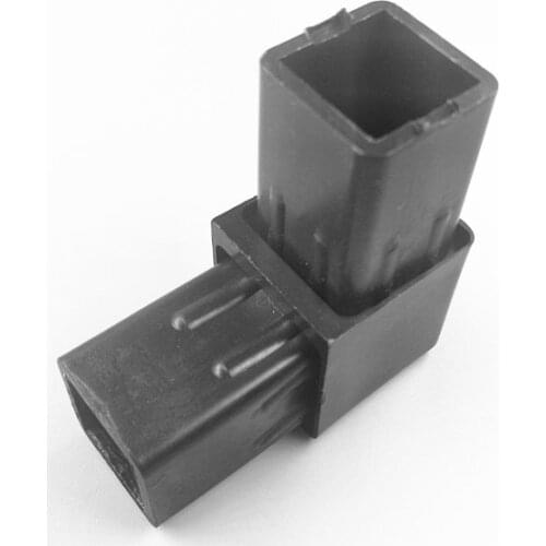 Galvanized Inside 22mm Stainless Steel Pipe Corner Elbow Two-way Connection Rectangular Square Tube Connector