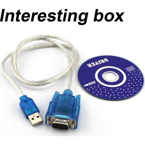 USB to nine-pin serial cable (blue) with drive disk usb to serial port 9-pin converter USB to serial cable