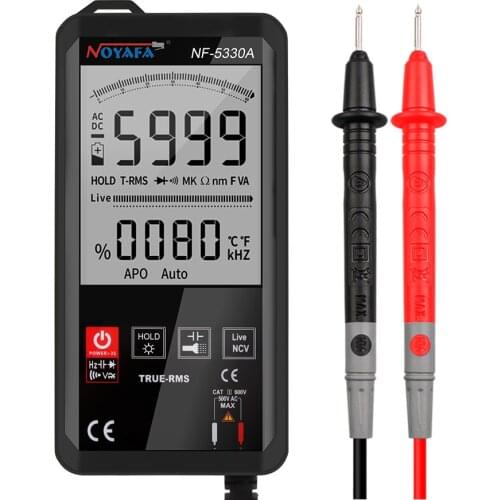 Noyafa NF-5330C New Smart Multimeter Auto Range Digital Capacitance Tester True RMS REL Ohm Hz AC DC Voltage Meter Multimetro