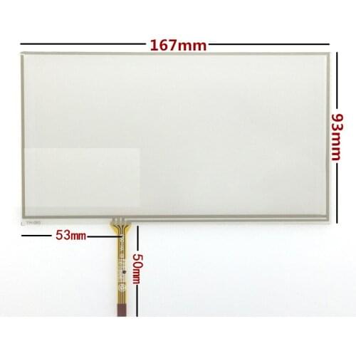 6.95-inch touch screen TM070RDH01 / C070VW03 V0 car DVD navigation screen on the outside 167 * 93