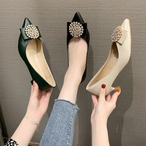 Women Shoes 2021 Spring New Brand Designer High Heels Patent Leather Pointed Toe Ladies Luxury Fashion Party Heels Womens Shoes
