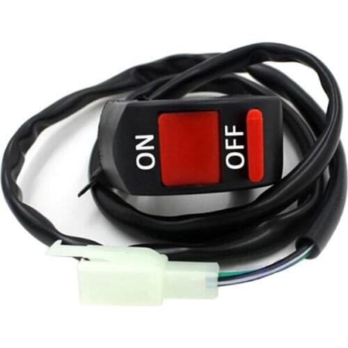Universal 12V Motorcycle Handlebar Accident Hazard Light Switch On/Off Button