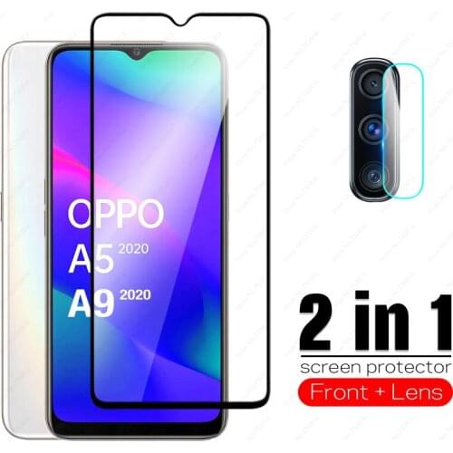 Full Cover Tempered Glass For oppo a5 a9 A a 5 9 2020 protective glass for OPPO realme 5 5i i screen protector camera lens film