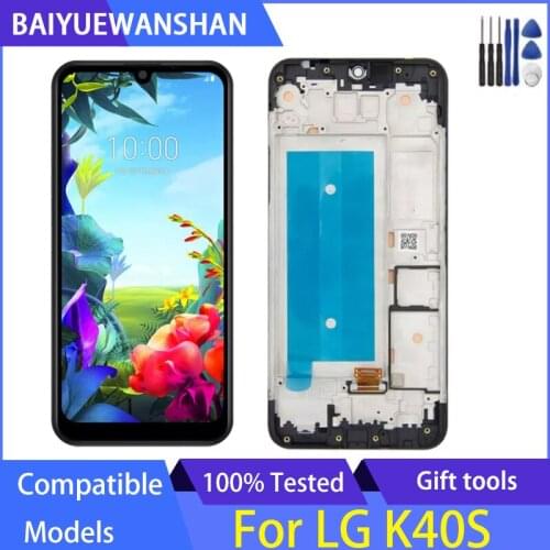 6.1" For LG K40S LCD X430 X430EMW Display Touch Screen Digitizer Assembly Replacement Accessory For LG K40S lcd frame