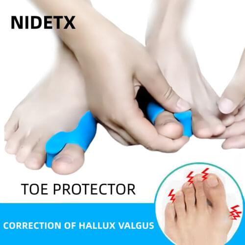 1-4Pair Hot Sale Soft Silicone Valgus Bunion Corrector Thumb Tool Straightener Toe Separator Feet Care Pad Orthopedic Pedicure