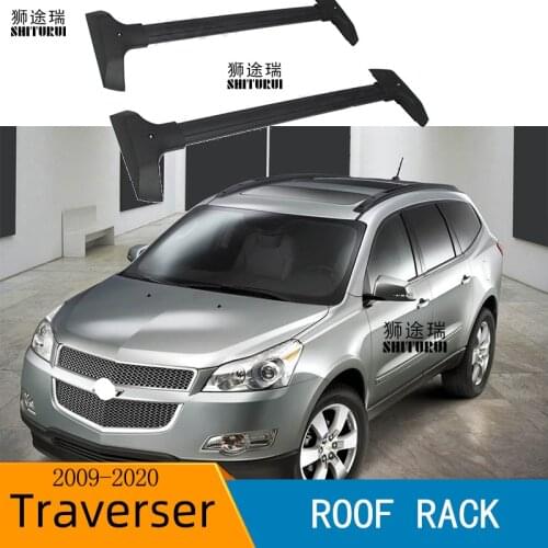 2Pcs Roof bars For CHEVROLET Traverse 2009-2019 Aluminum Alloy Side Bars Cross Rails Roof Rack Luggage load 100KG SUV