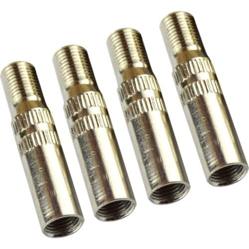 4PCS Car Vehicle Bike Motorcycle Copper Tire Tyre Valve Extension Cap 39mm Chrome Plated Brass