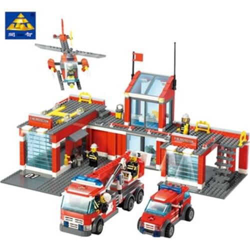 774pcs Kaizhi 8051 Fire Fighting Series Assembled Toy Building Block Puzzle Enlightenment Gifts