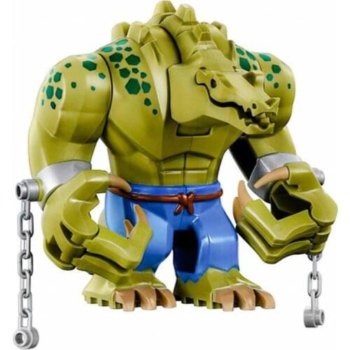 Promotion!!! Super Heroes Big Size Crocodile Killer 10.5cm Figure Blocks Construction Building Bricks Toys For Children