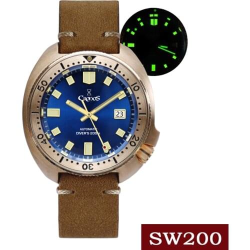 Allbai Men's Watch With Leather Strap