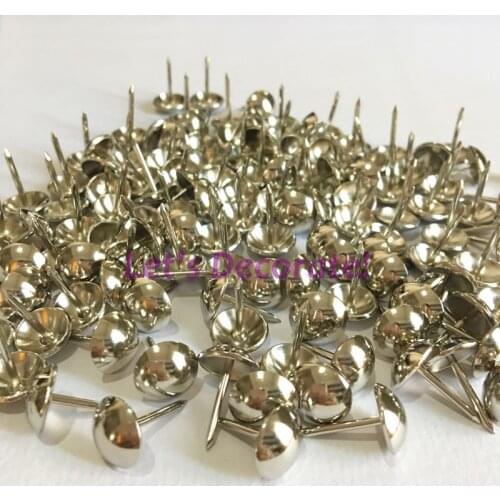 Free shipping 500pcs/lot 11mm Nickel Plated Home or Garden Decorative Tack, Hobnail, Upholstery Nail