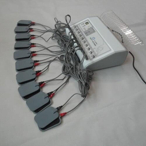 Free shipping ems slimming machine with electronic muscle stimulation equipment with20pcs far infrared heat pads