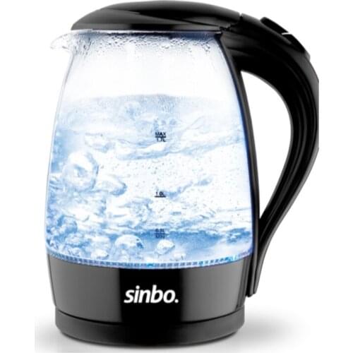 Wireless black glass kettle 1.7L water boiler automatic power-off the hot keep water level indicator safety 360 ° swivel feature