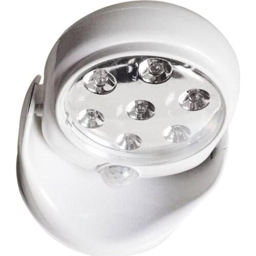 2018 LED Woopower 360 Degrees Wireless Motion Sensor Night Light Battery Motion Detector Lamp Cabinet/Bathroom/Corridor Light