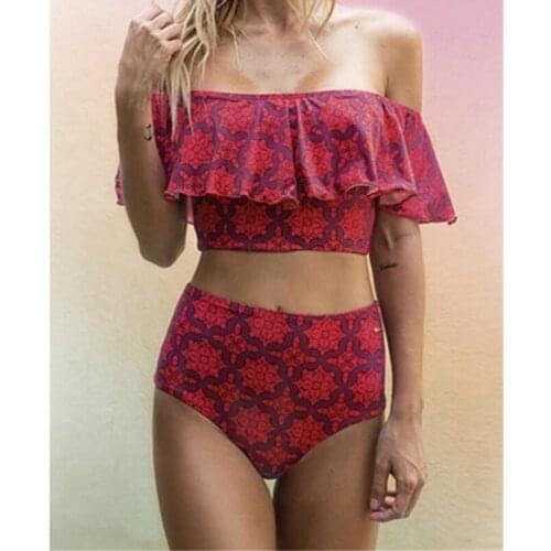 Kophia 2018 Bikinis Women Swimwear High Waist Swimsuit Sexy Bikini Set Bathing Suits Swimwear